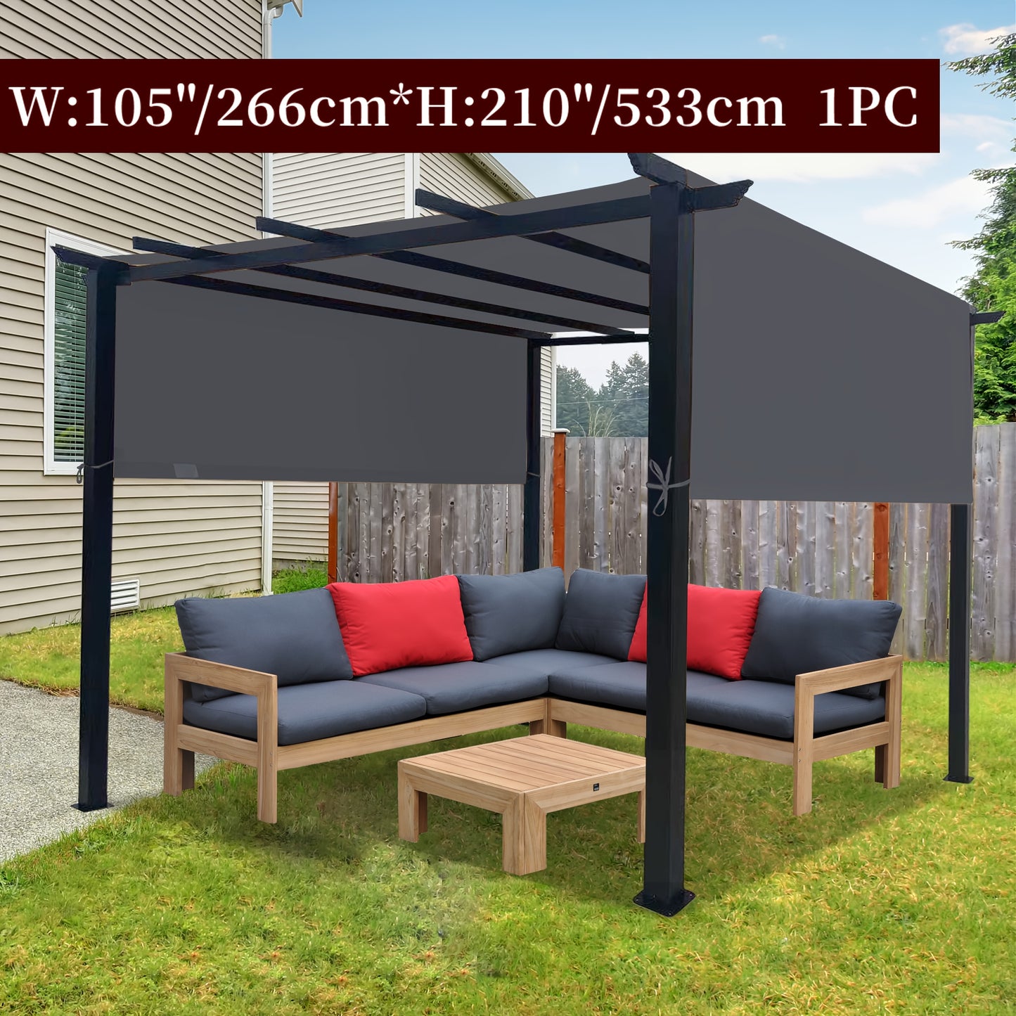 Pergola Replacement Canopy Panel UV Sun Protection | Patio Shade Cover