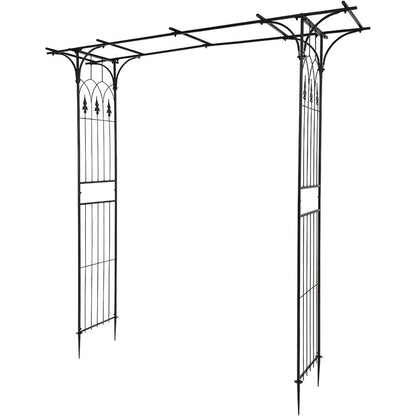Garden Arbor Arch Metal Rustproof Wedding Climbing Plant Trellis