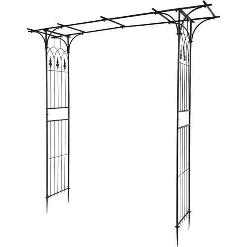 Garden Arbor Arch Metal Rustproof Wedding Climbing Plant Trellis