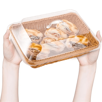 Bread Basket Woven | Fruit Dessert Snack Tray Kitchen Home Decor