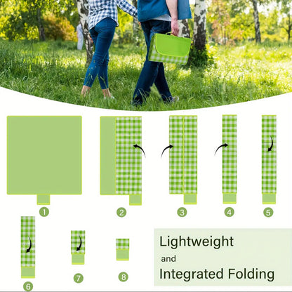 Picnic Blanket Large Outdoor Beach Blanket Waterproof Portable Camping Travel Mat for Family Park Lawn Barbecue Indoor Outdoor Use