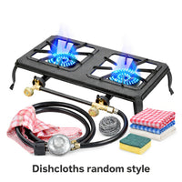 Double Burner Stove HT-C-0012 (with Kitchen Dishcloths)