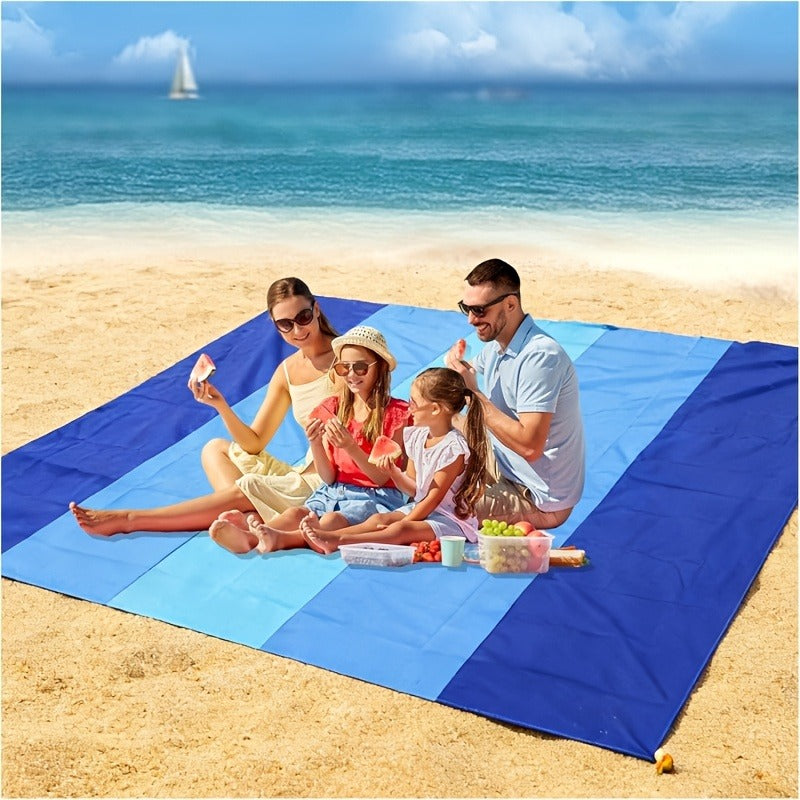 Outdoor Picnic Blanket Sand Free Large Beach Mat Portable Foldable for Travel Camping Beach Days – Lightweight Sand-Proof Ground Cover for Everyone