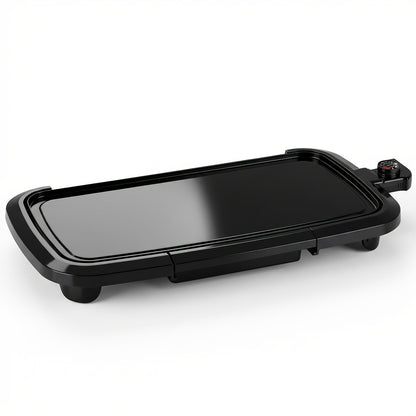 Electric Griddle Non-Stick Teppanyaki Grill Pan, Frying & Grilling All-in-One for Eggs, Steaks, Bacon, Pancakes & Seafood – Easy-Clean Indoor Electric Grill for Breakfast, BBQ & Party
