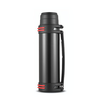 Insulated Water Bottle 2000ml 67oz Stainless Steel Vacuum Flask with Cup Handle Strap BPA Free Wide Mouth Hot Cold Drinks Camping Hiking Sports Gym Travel Gift