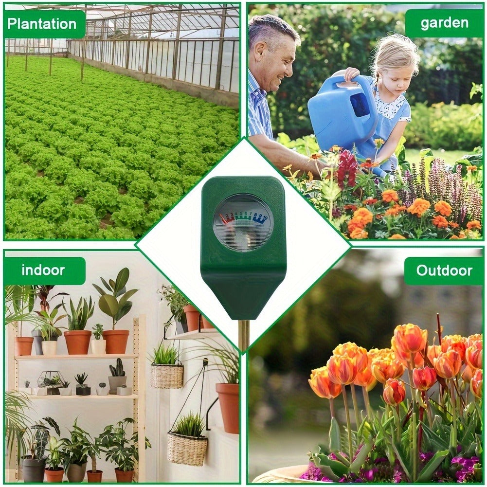 Soil Moisture Meter Probe - Mini Metal Hygrometer Sensor for Garden Plants, Portable Water Analyzer Detector for Flowers, Potted Plants & Lawn (5-Pack)