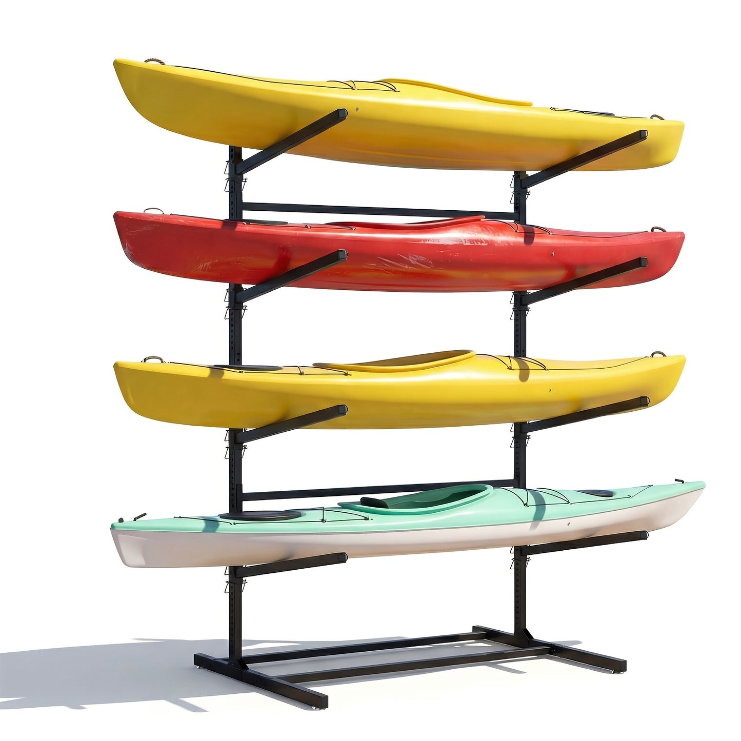 Kayak Storage Rack – Heavy-Duty Adjustable Stand for SUP, Canoe & Paddle Board | Wall, Dock & Freestanding | 400 lbs Capacity