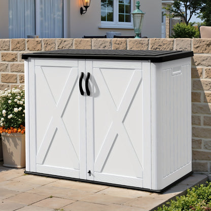 Resin Deck Box Lockable Outdoor Storage, 260 & 520 Gal