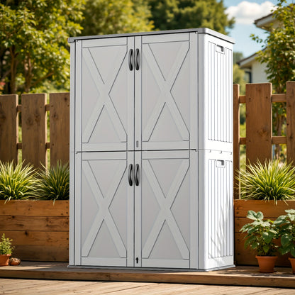 Resin Deck Box Lockable Outdoor Storage, 260 & 520 Gal