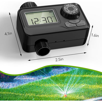 Garden Hose Timer Programmable Digital Irrigation Controller with LCD Display 1-Outlet
