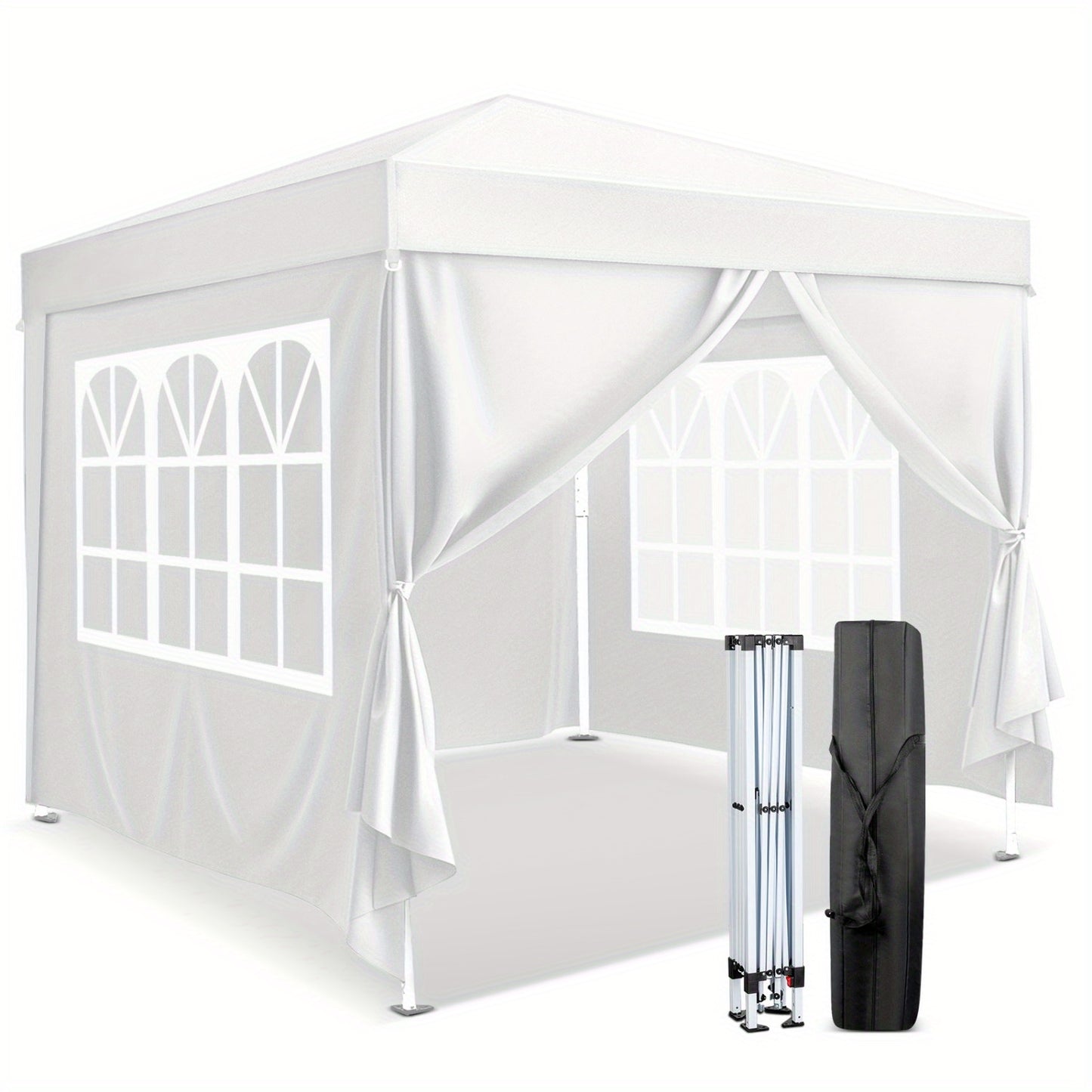Instant Canopy 10x10 FT Oxford Fabric UPF50+ Sidewalls Commercial