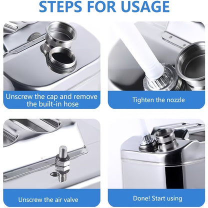 Stainless Steel Bucket Heavy Duty | Car Wash Camping Outdoor Emergency