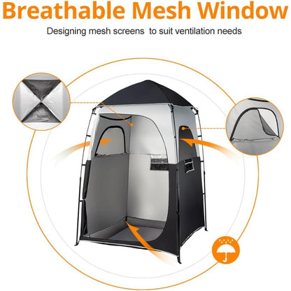 Pop Up Privacy Tent Outdoor Shower Camping Changing Room Mesh Floor