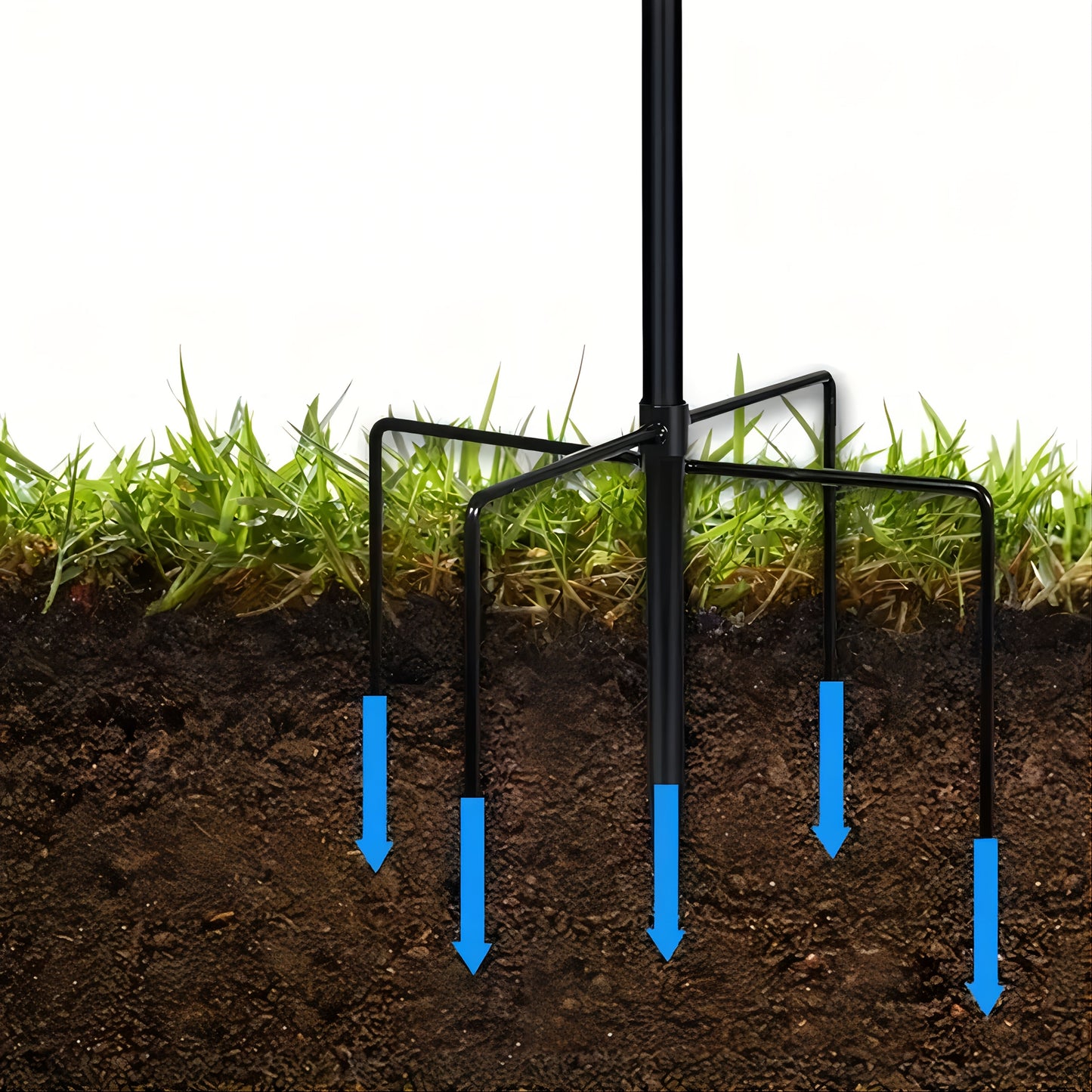 Shepherd Hook Bird Feeder Pole 78-inch, Adjustable 5-Prong Base, Heavy Duty Garden Hook for Hanging Bird Feeders, Plant Baskets, Lanterns & Outdoor Decor