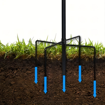 Shepherd Hook Bird Feeder Pole 78-inch, Adjustable 5-Prong Base, Heavy Duty Garden Hook for Hanging Bird Feeders, Plant Baskets, Lanterns & Outdoor Decor