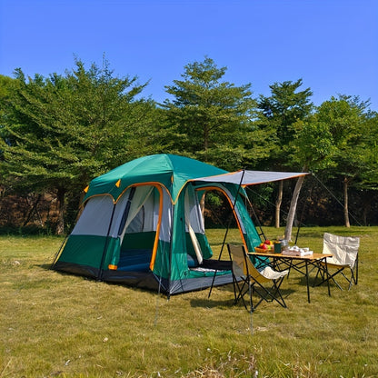 Large Camping Tent 2-Room Family Cabin 6-12 Person Mosquito Net
