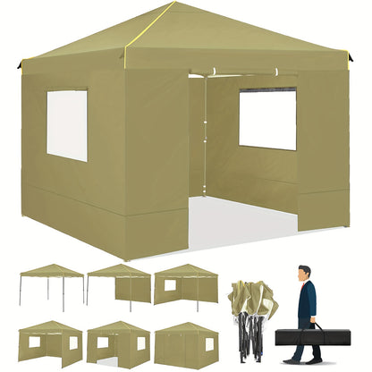 Pop Up Canopy Oxford UV Block Mesh Windows | Beach Camping Party Tent