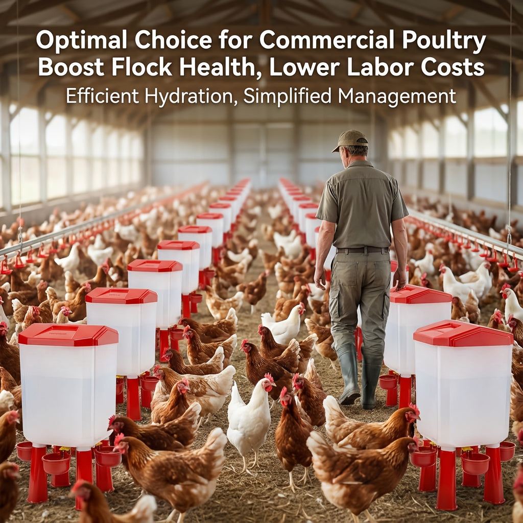 Automatic Chicken Waterer Float Ball 2 3 Gallon Feeder Combo Set