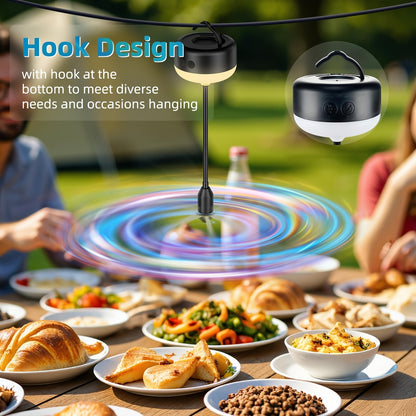 Mosquito Repellent Fan with Light – Portable Desktop Bug Repeller, Quiet USB Insect Repellent Fan for Indoor Outdoor Use, Patio Dining Table Kitchen Restaurant Party Camping Pest Control