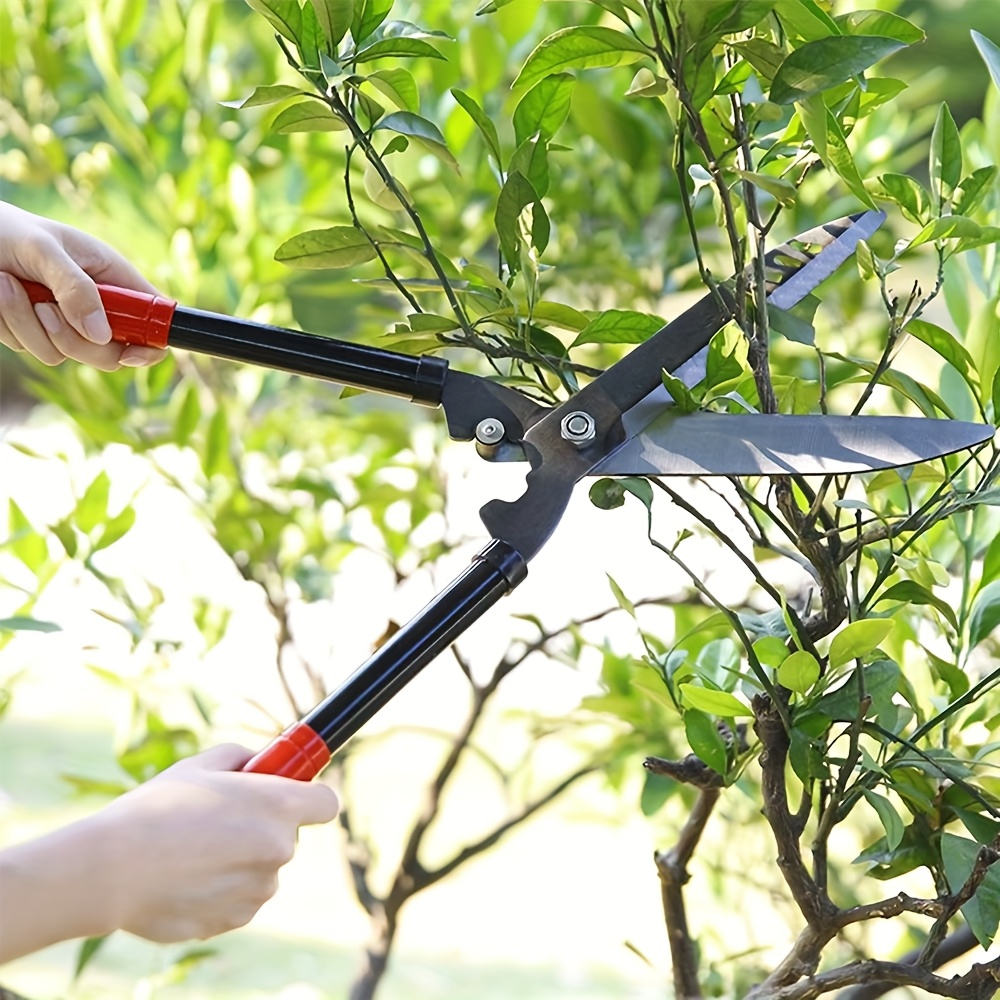 Garden Pruning Shears Heavy Duty, Professional Metal Garden Scissors with Ergonomic Grip for Tree Pruning, Branch Cutting, Shrub Shaping & Lawn Care
