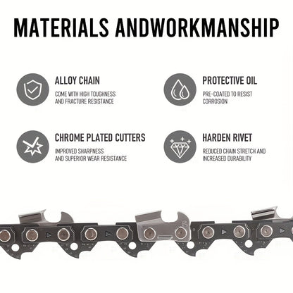 Chainsaw Chain Replacement Alloy | Wood Cutting Logging Tree Trimming