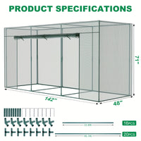 142×48×71 inch
