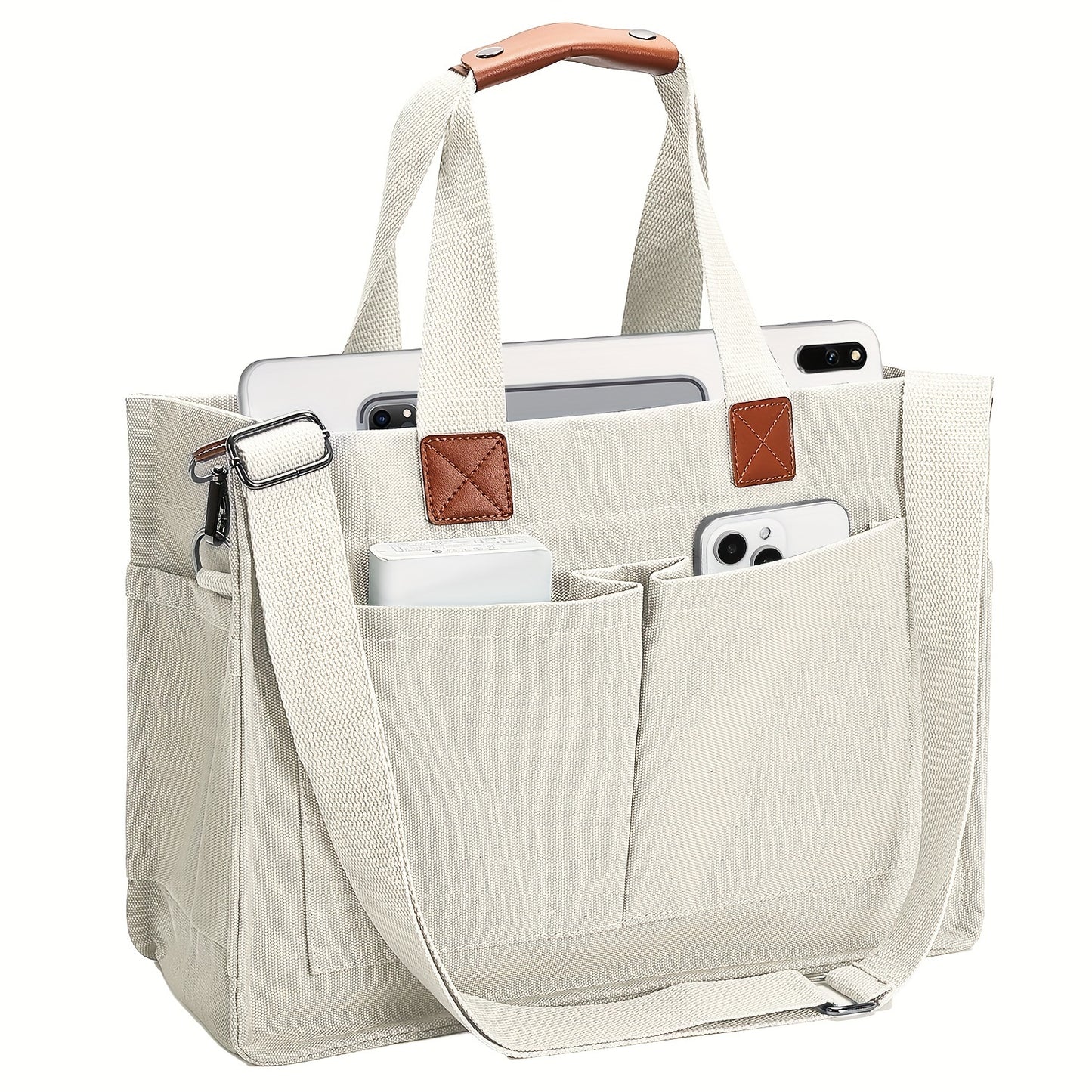 Large Capacity Tote Bag for Women – Lightweight Shoulder Bag with Adjustable Strap & Polyester Lining, Daily Use