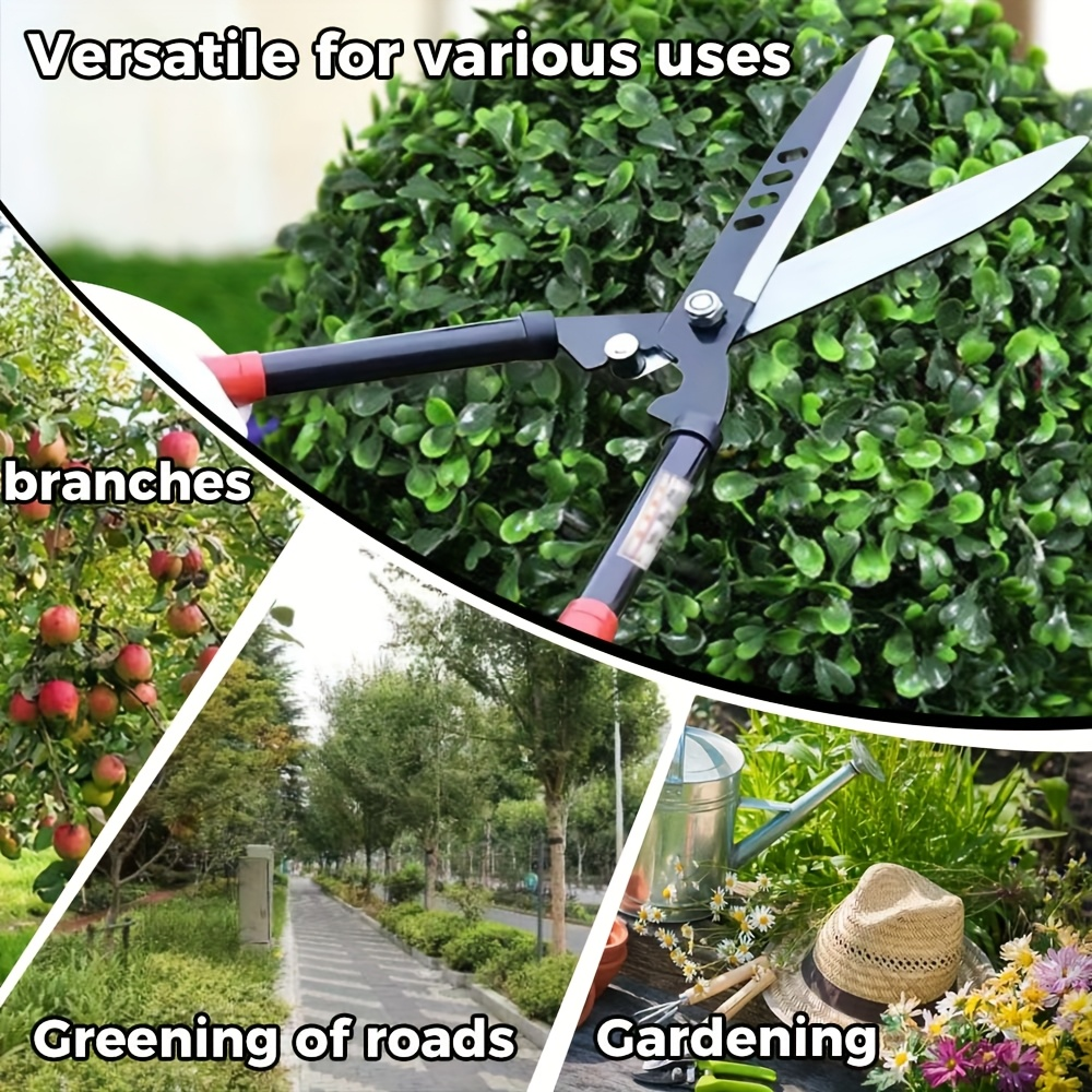 Garden Pruning Shears Heavy Duty, Professional Metal Garden Scissors with Ergonomic Grip for Tree Pruning, Branch Cutting, Shrub Shaping & Lawn Care