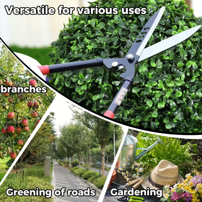 Garden Pruning Shears Heavy Duty, Professional Metal Garden Scissors with Ergonomic Grip for Tree Pruning, Branch Cutting, Shrub Shaping & Lawn Care
