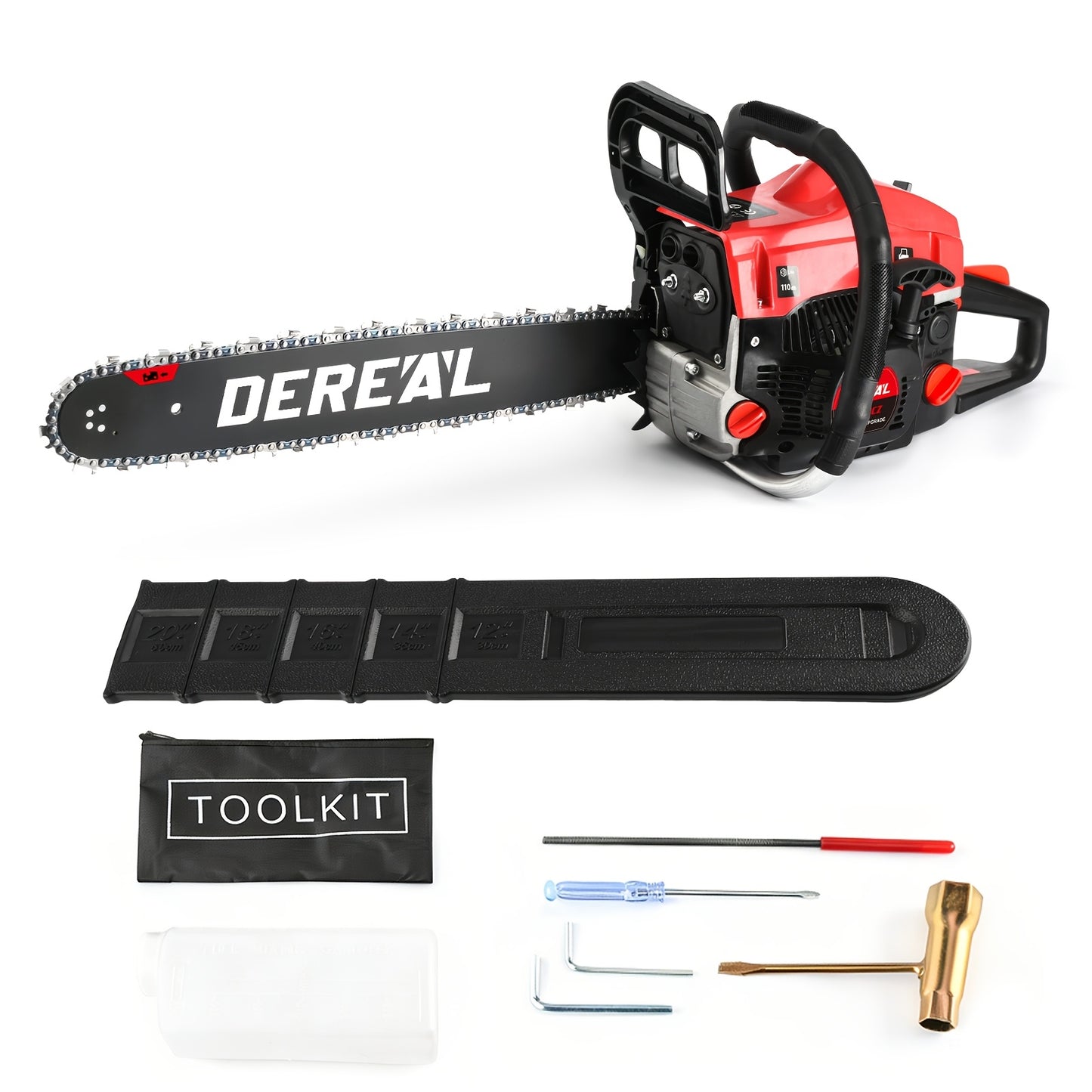 Gas Chainsaw Set – 12-Inch 25CC Pruning Saw & 20-Inch 62CC Heavy-Duty Log Cutting Chainsaw, Choose by Need