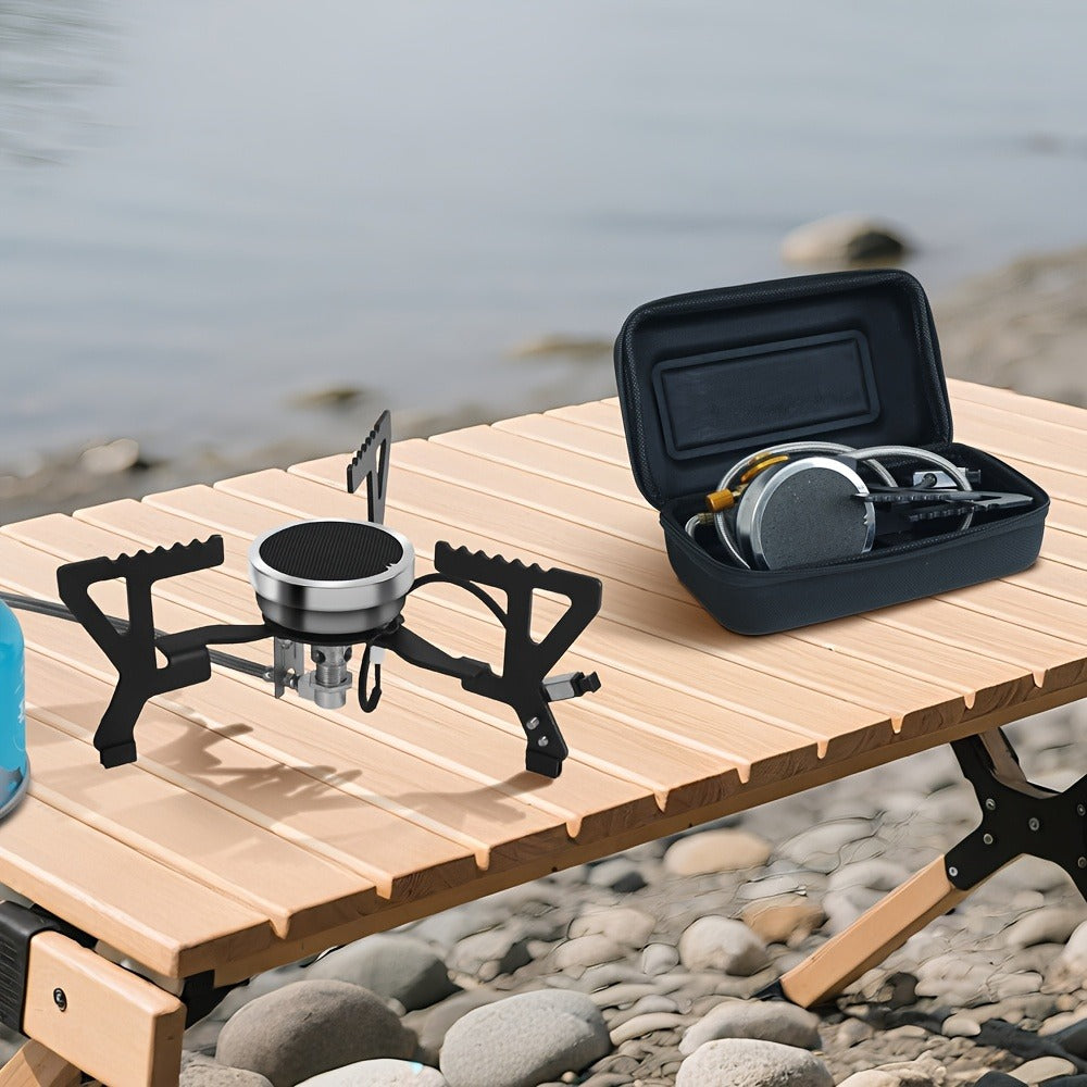 Infrared Camping Stove REDSUN FD1/FD3 | 3.0kW Windproof Portable Gas Stove with Collapsible Stand & EVA Case | Ideal for Hiking, Backpacking & Outdoor Cooking