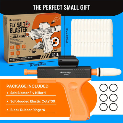 Bug Salt Gun Fly Killer Pistol Salt Shooter Pest Control Toy No Chemicals No Batteries Indoor Outdoor Home Garden Camping Gift