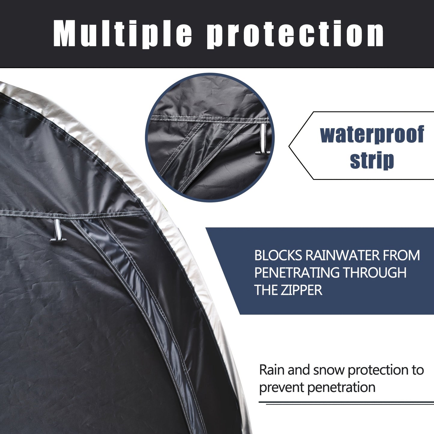 Outdoor Storage Tent Waterproof 230D Oxford Cloth PU4000 Portable Backyard Shed