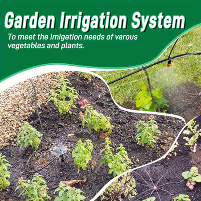 226FT Drip Irrigation Kit - Automatic Plant Watering System with Adjustable Nozzles for Garden & Greenhouse