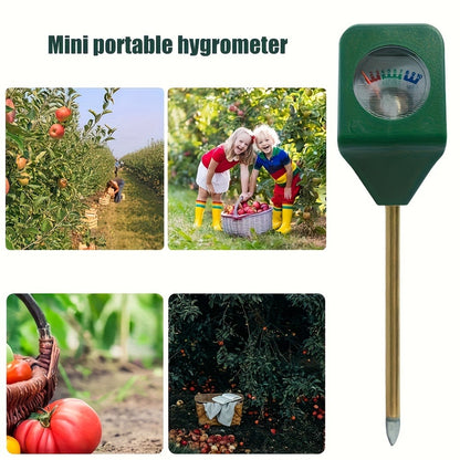 Soil Moisture Meter Probe - Mini Metal Hygrometer Sensor for Garden Plants, Portable Water Analyzer Detector for Flowers, Potted Plants & Lawn (5-Pack)