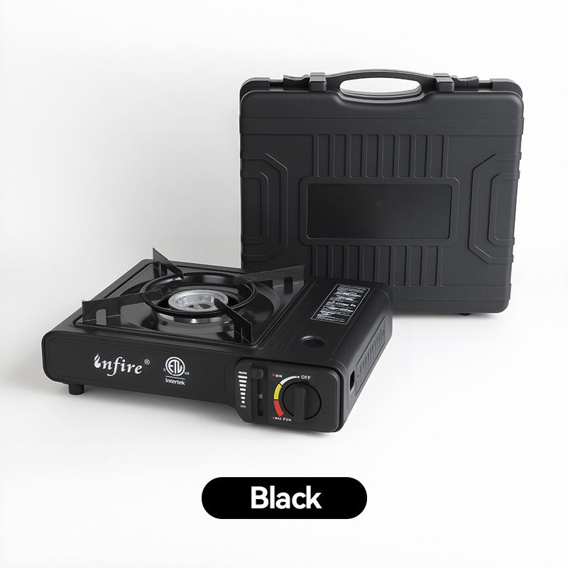 Backpacking Butane Stove, Lightweight Aluminum Alloy Camping Stove with Adjustable Flame Control, Compact Portable Design for Hiking, Outdoor Cooking & Emergency Preparedness
