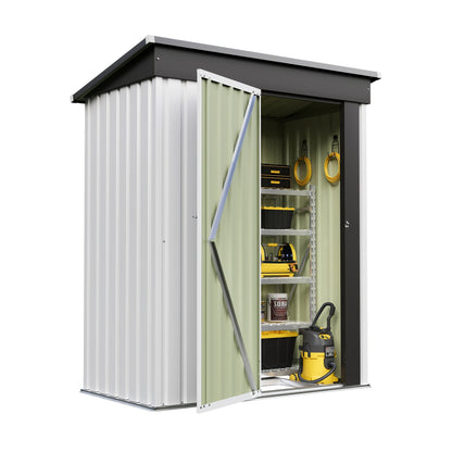 Metal Storage Shed 3x5 & 4x6.2 ft Waterproof Lockable Garden Shed