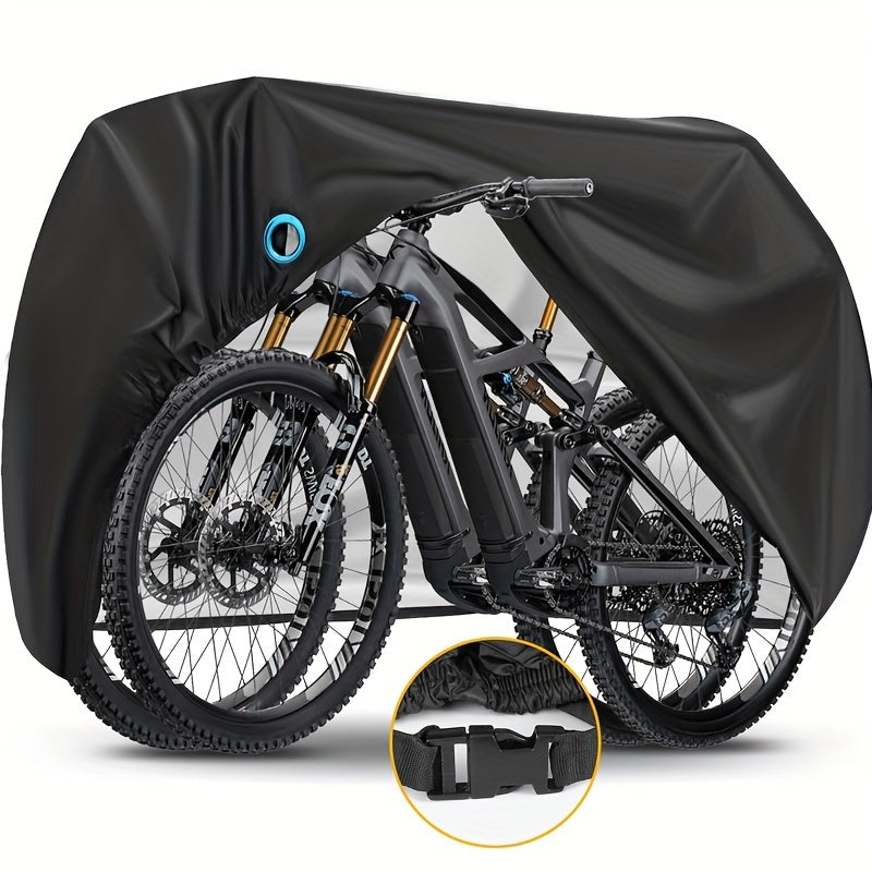 Waterproof Bike Cover for 2-3 Bikes – Heavy Duty Bicycle Cover with Lock Hole, UV & Rain Protection for Mountain, Road & Electric Bikes, Outdoor Use