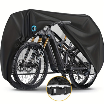 Waterproof Bike Cover for 2-3 Bikes – Heavy Duty Bicycle Cover with Lock Hole, UV & Rain Protection for Mountain, Road & Electric Bikes, Outdoor Use