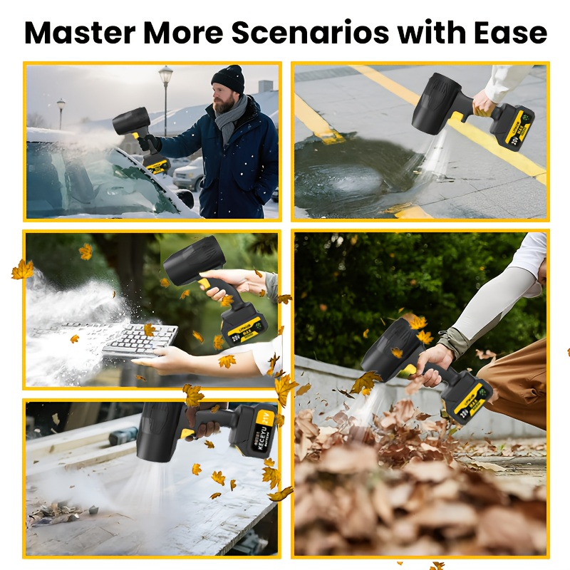 Mini Chainsaw 3-in-1 Cordless Pole Saw & Electric Blower – 21V, 2 Batteries, Telescopic Design for Tree Pruning & Yard Maintenance
