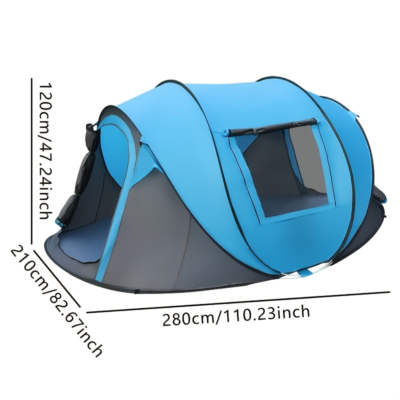 Large Camping Tent 5-8 Person Automatic Pop Up Outdoor Family Shelter