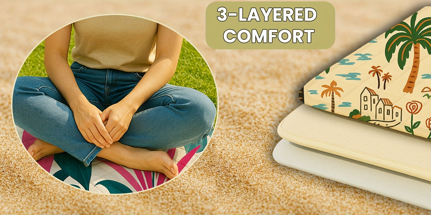 Picnic Blanket Waterproof | Foldable Padded Beach Park Camping Mat
