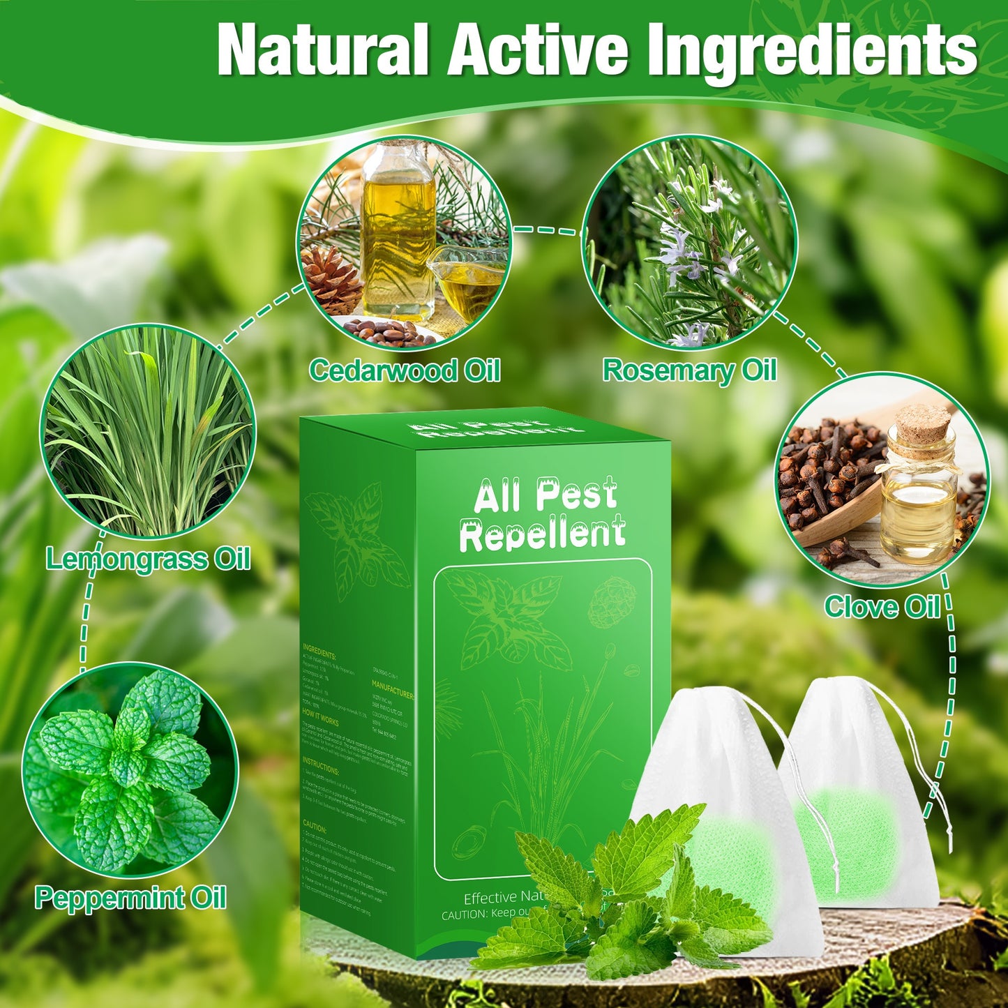 Peppermint Rodent Repellent Balls, Natural Mice Repellent Indoor Outdoor, Mouse Spider Ant Roach Repellent, Pest Control Balls for Home Garage Attic Kitchen
