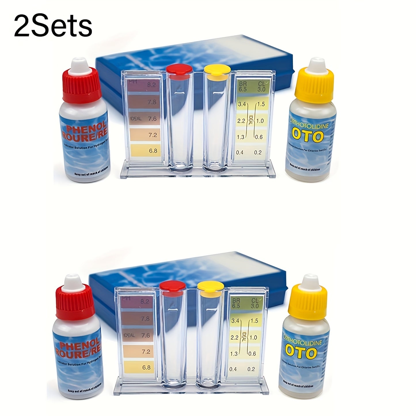 Pool Test Kit pH Reagent | Swimming Pool Spa Hot Tub Water Testing