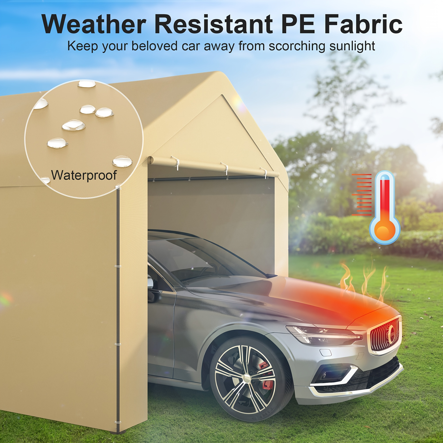 Carport Canopy 10x20 Heavy Duty Portable Garage UV Protection