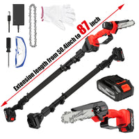 6-inch red (Max 87 in)
