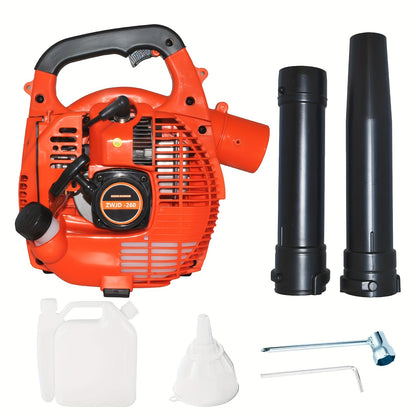 Gas Leaf Blower 26CC 2-Cycle Engine 380CFM 200MPH Handheld, Lightweight Easy Start Mulcher Blower, Durable ABS for Yard Lawn Patio Driveway Debris Cleanup