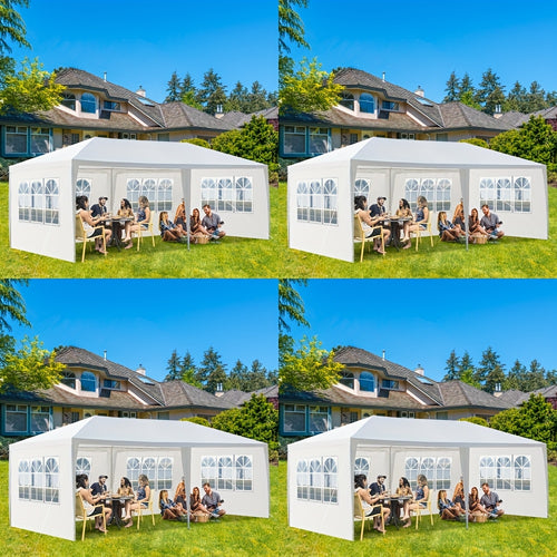 Party Tent White Waterproof 4 Sidewalls | Wedding Backyard Event Patio