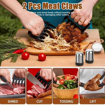 Stainless Steel BBQ Grill Tool Set 35PC – Complete Barbecue Kit with Thermometer, 2 Grill Mats & Aluminum Carry Case for Outdoor Grilling, Camping & Backyard Cookouts – Perfect Gift for Dad & Grill Masters