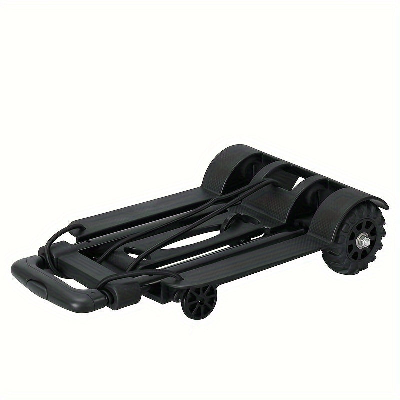 Folding Hand Truck Aluminum Alloy | Portable Trolley Cart for Shopping Moving Camping Travel with 2 or 4 Wheels